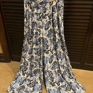 Free People wide leg floral pants